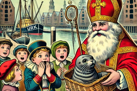 Sinterklaas en zeehonden